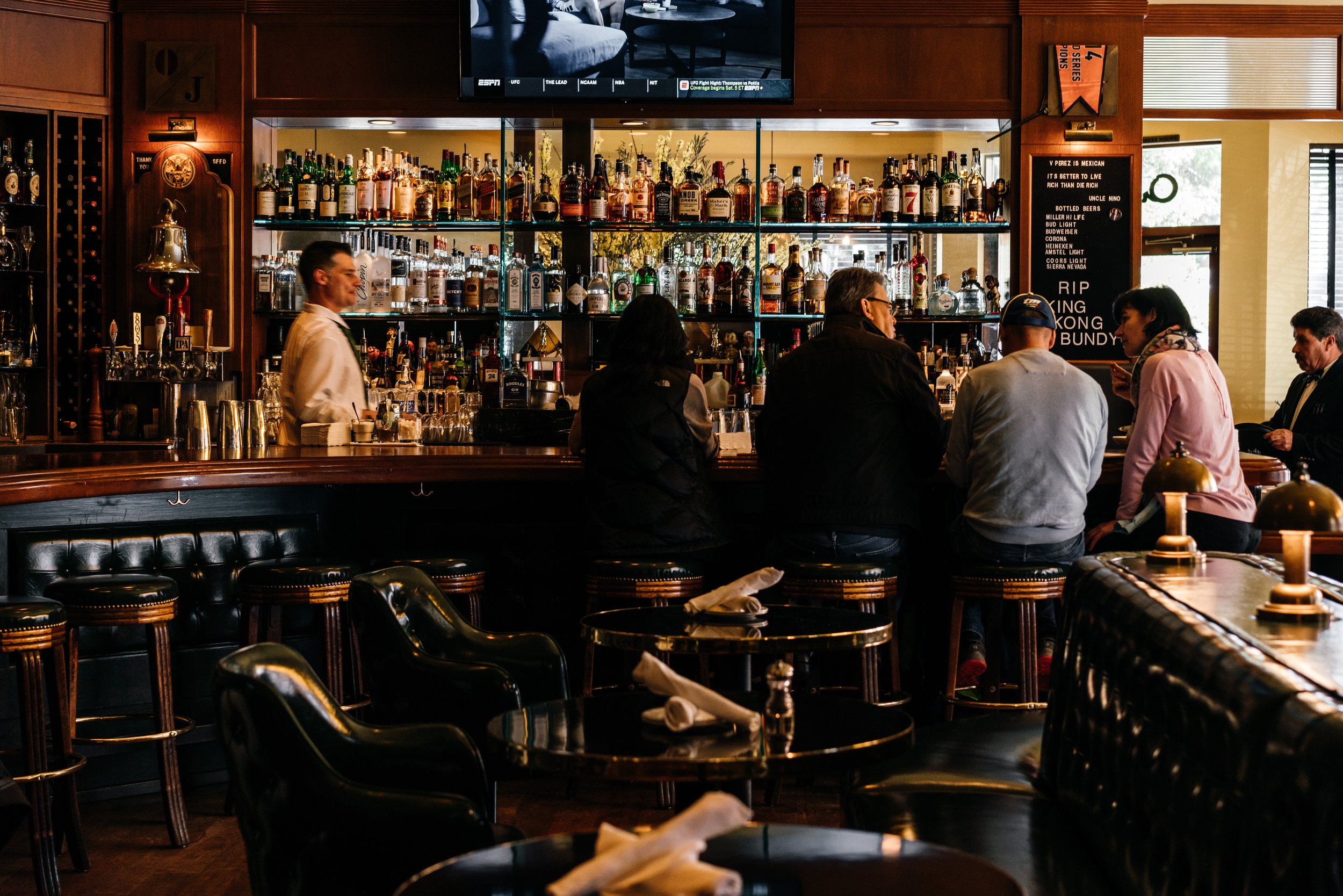 Interior and Bar Area of Original Joe's, San Francisco Chronicle